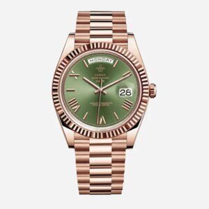 Santos Mocha Emerald Men’s Watch – 40mm Two-Tone Stainless Steel – Brand New